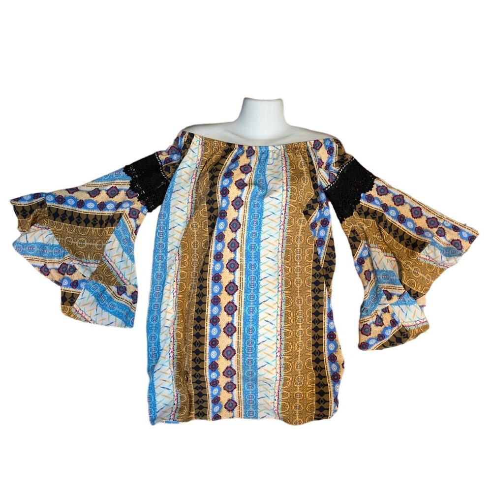 Voom by Joy Han Boho Off shoulder Dress Size XS